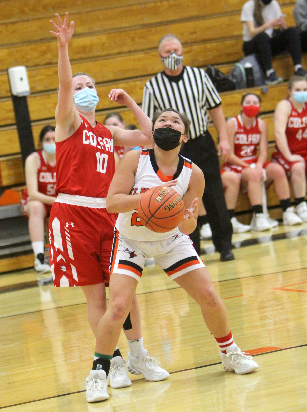 Colfax at Elk Mound girls basketball 1-25-21